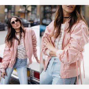 STORETS Satin Bomber Jacket